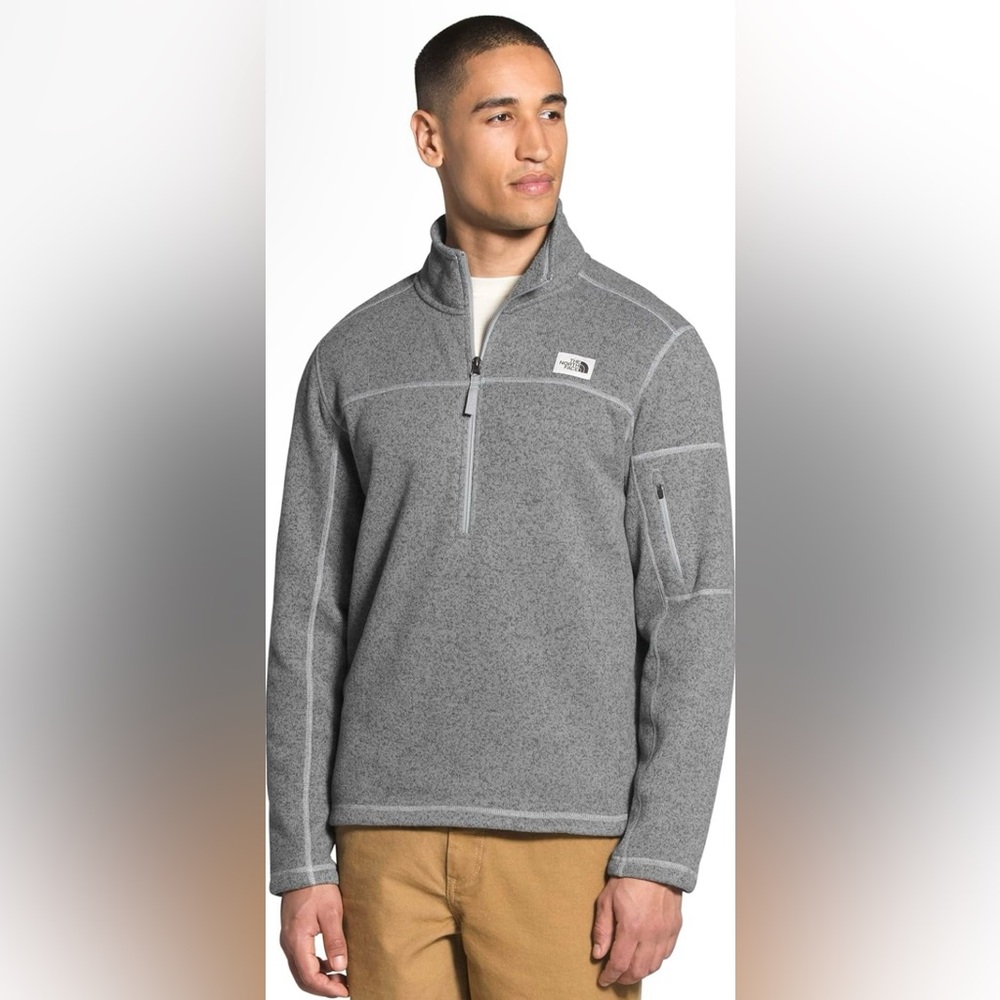 THE NORTH FACE 1/2 Zip Fleece Lined Pullover Jacket Size Small